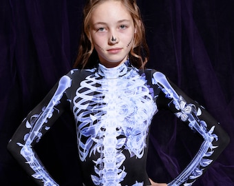 Skeleton Costume for kids, Halloween Costume Kids, Toddler Girl Halloween Costume, kids Halloween Costume, mommy and me outfit, DevilWalking