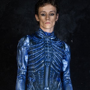 Xenomorph Costume for Men, Men Halloween Alien Costume, Cosplay Costume for Men, Halloween Outfit, Predator Costume for Men, Sci-fi Costume