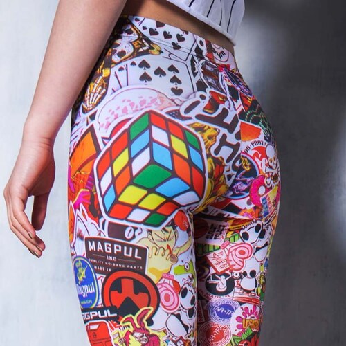 Sticker Bomb Leggings main image 0