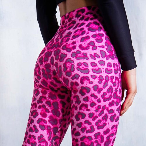 Squirrels Aop Leggings - Pink