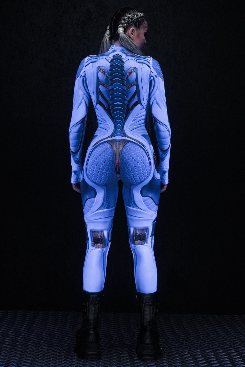 White Robot Costume, Droid Costume, Cyborg Costume, Futuristic Clothing ...