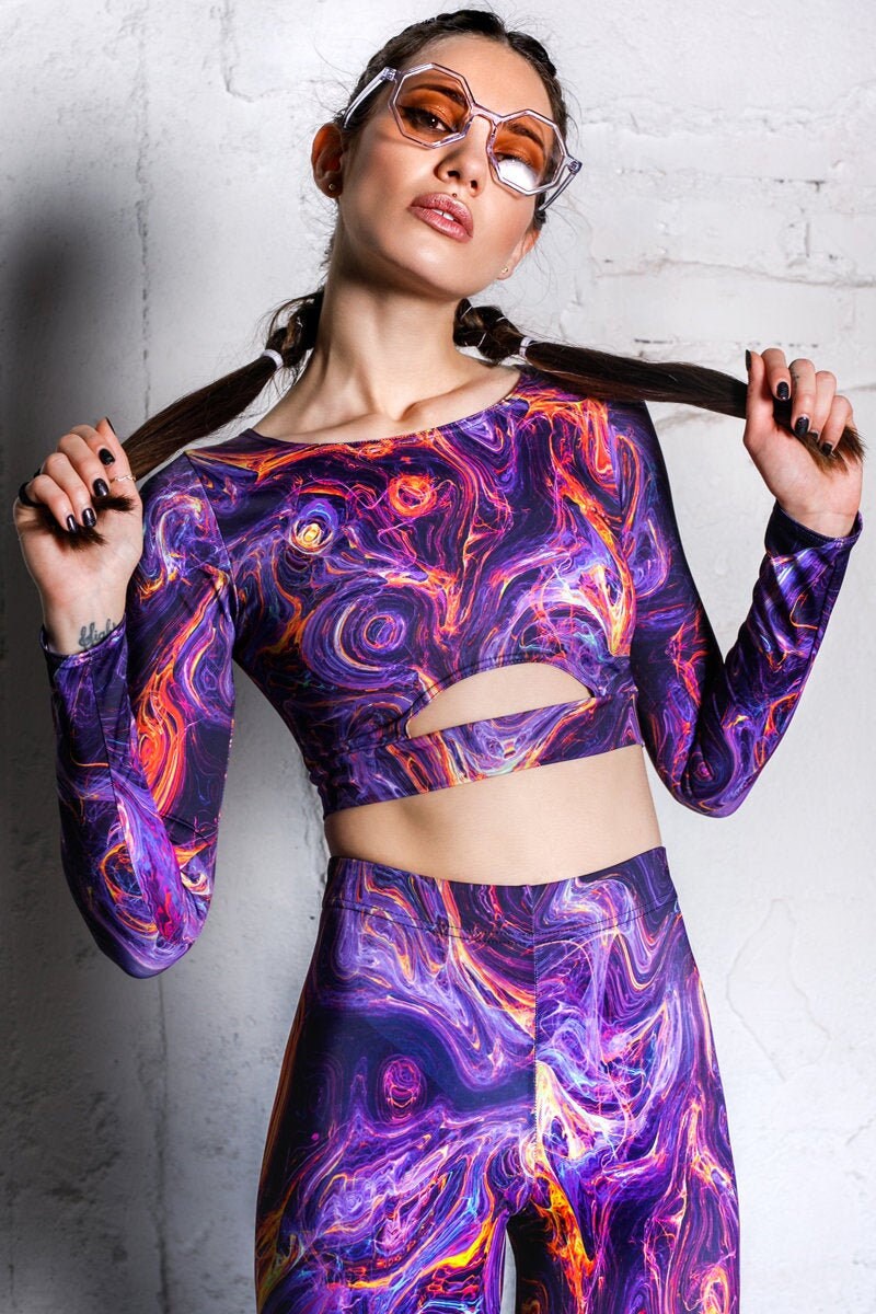 Long sleeve rave top Clearance