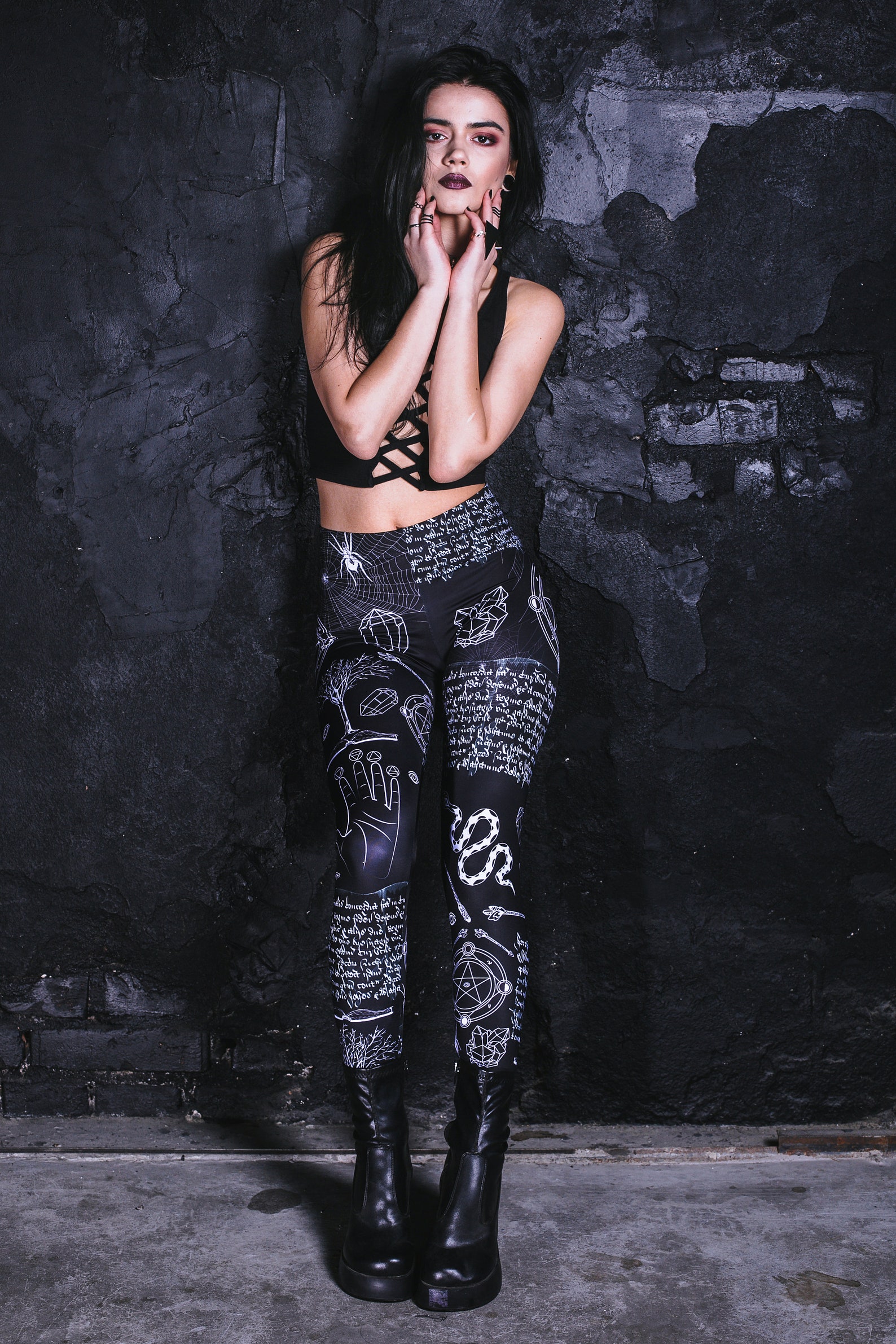 Occult Witch Gothic Men's Leggings