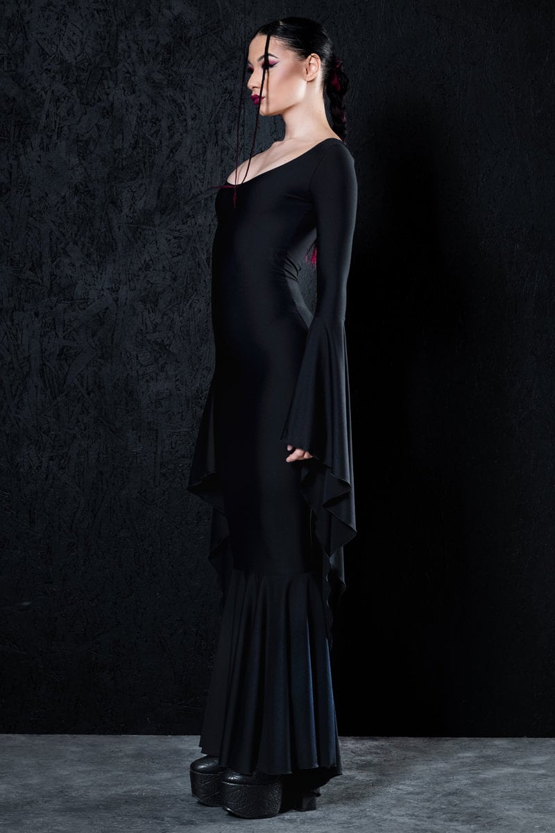 spooky black dress Amazon.com: JPXH Women's Adult Plus Size Dress Long Black Halloween Dress Costume Party First Choice : Clothing, Shoes & Jewelry
