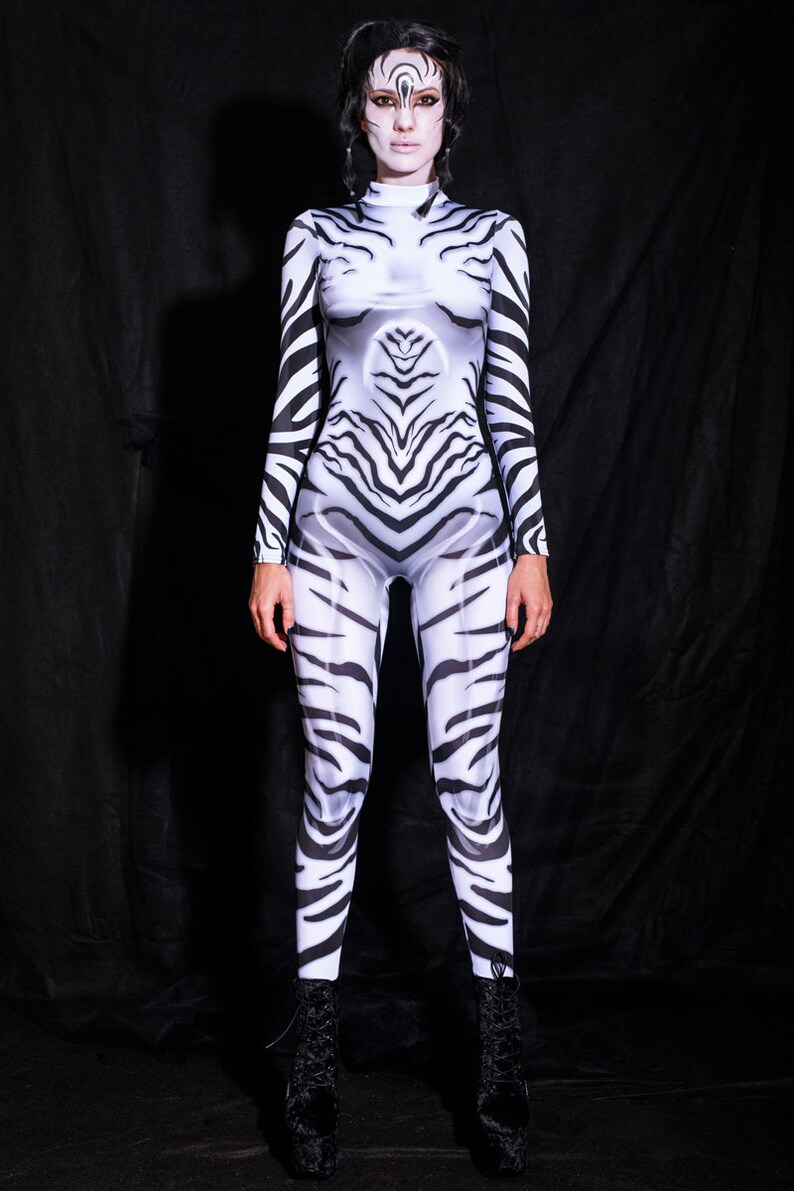 Zebra Costume Halloween Costume Womens plus size animal Etsy