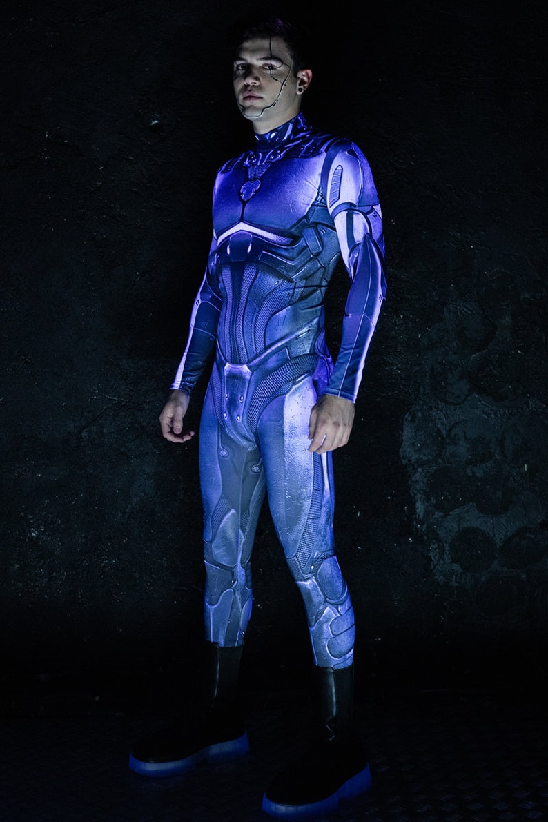 Mens Costume Male Robot Costume Cyberpunk Outfit Etsy UK