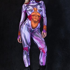 Pink Robot Costume Adult Halloween Costume Couple Cyborg Costume For pink-robot-costume-adult-halloween-costume-couple-cyborg-costume-for