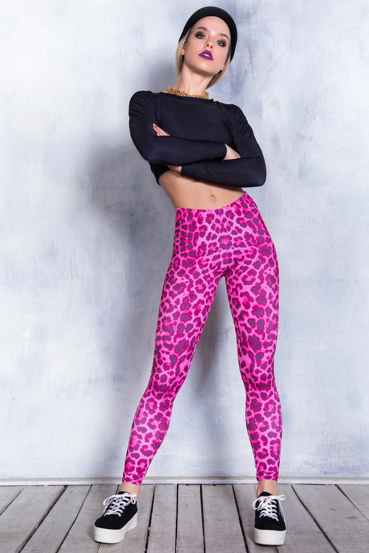 Neon Pink Leopard Leggings – Flex it Pink