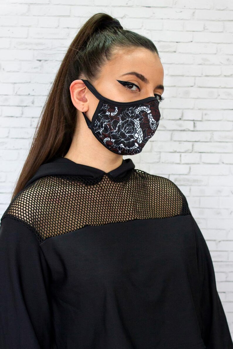 Snake Face Mask fabric face mask unisex face mask face mask Etsy