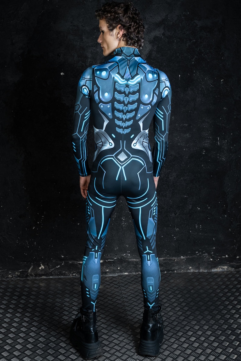 Cyborg Halloween Costume For Men Back View