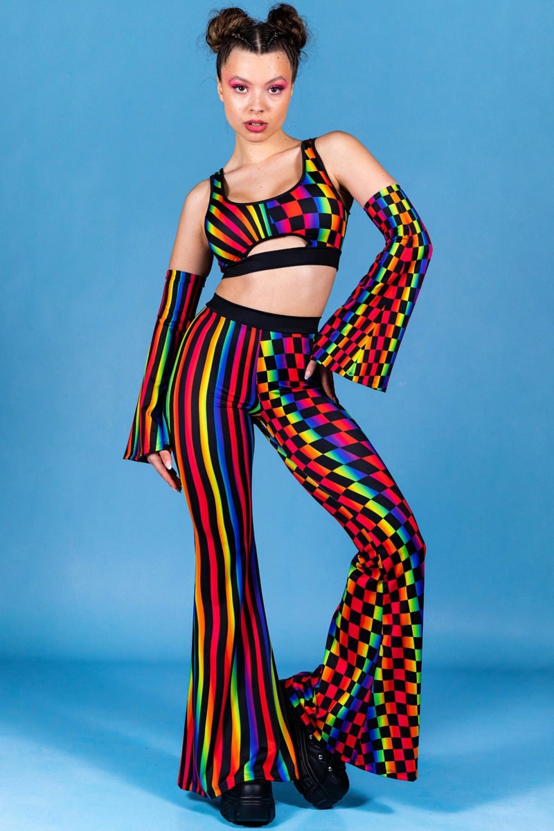 Pantalon Élastique Brillant Métallisé Argenté Femme - Pantalon Disco Années 80 Pour Danse, Fête Et Scène