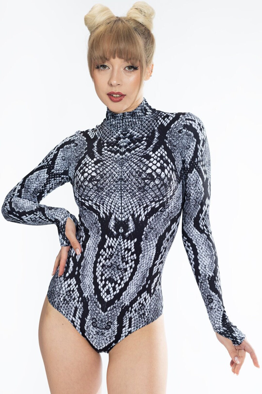 snakeskin nike bodysuit