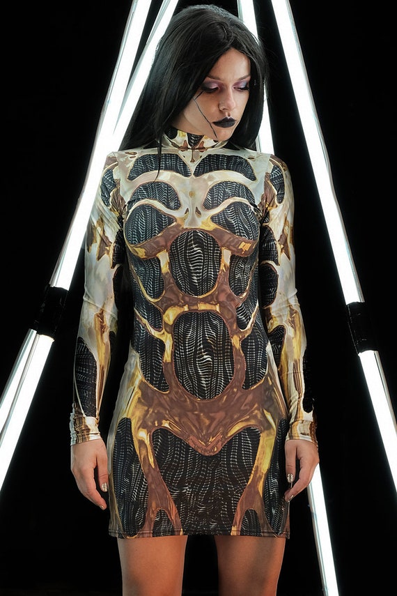 Sci Fi Halloween Dress Bodycon Fitted 