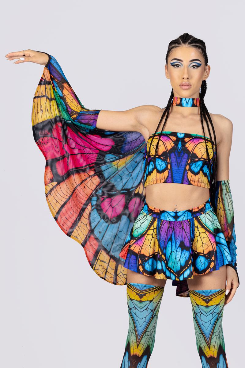 Moth Rave Wings Accessories, Butterfly Rave Outfit, Fairycore Clothes ...