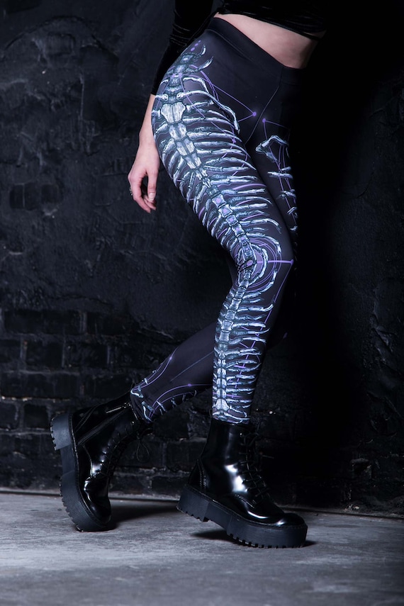 Gothic Leggings Plus Size Printed ...