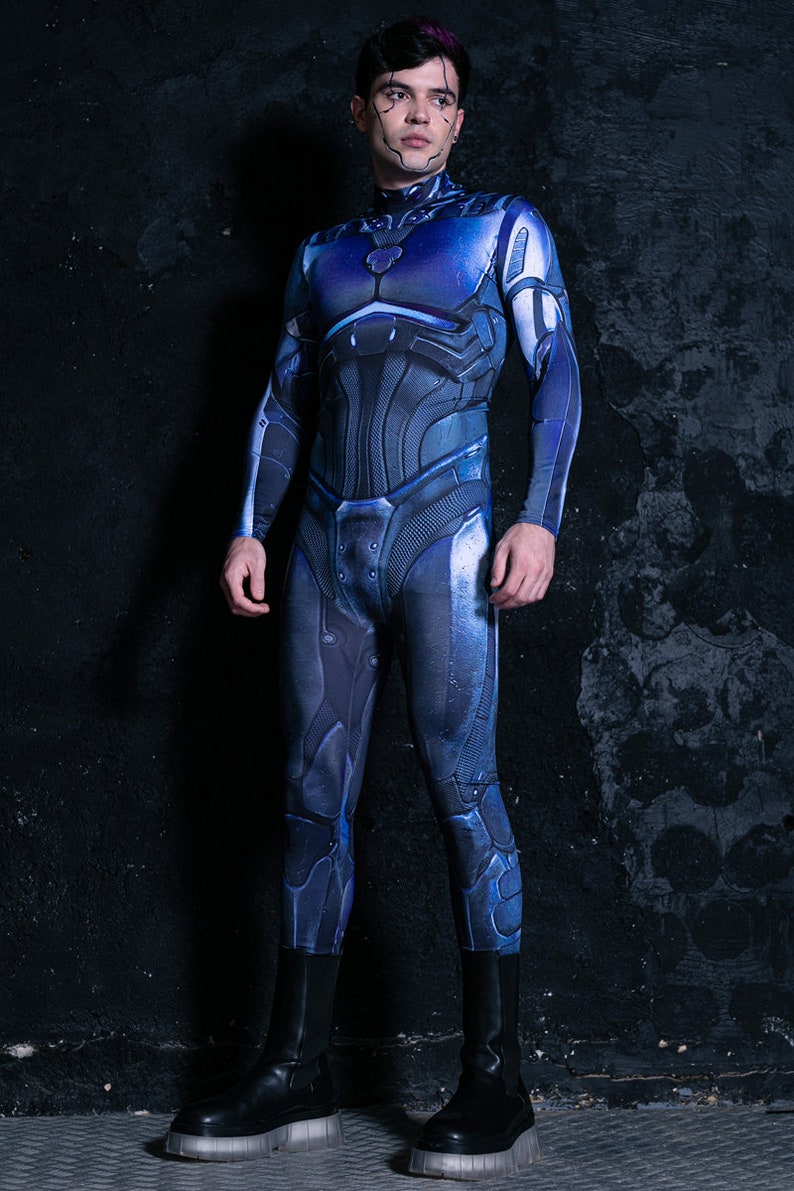 Mens Costume Male Robot Costume Cyberpunk Outfit Etsy UK