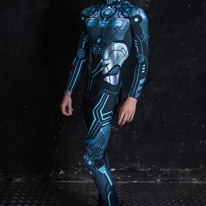 Cyborg Halloween Costume For Men Side View