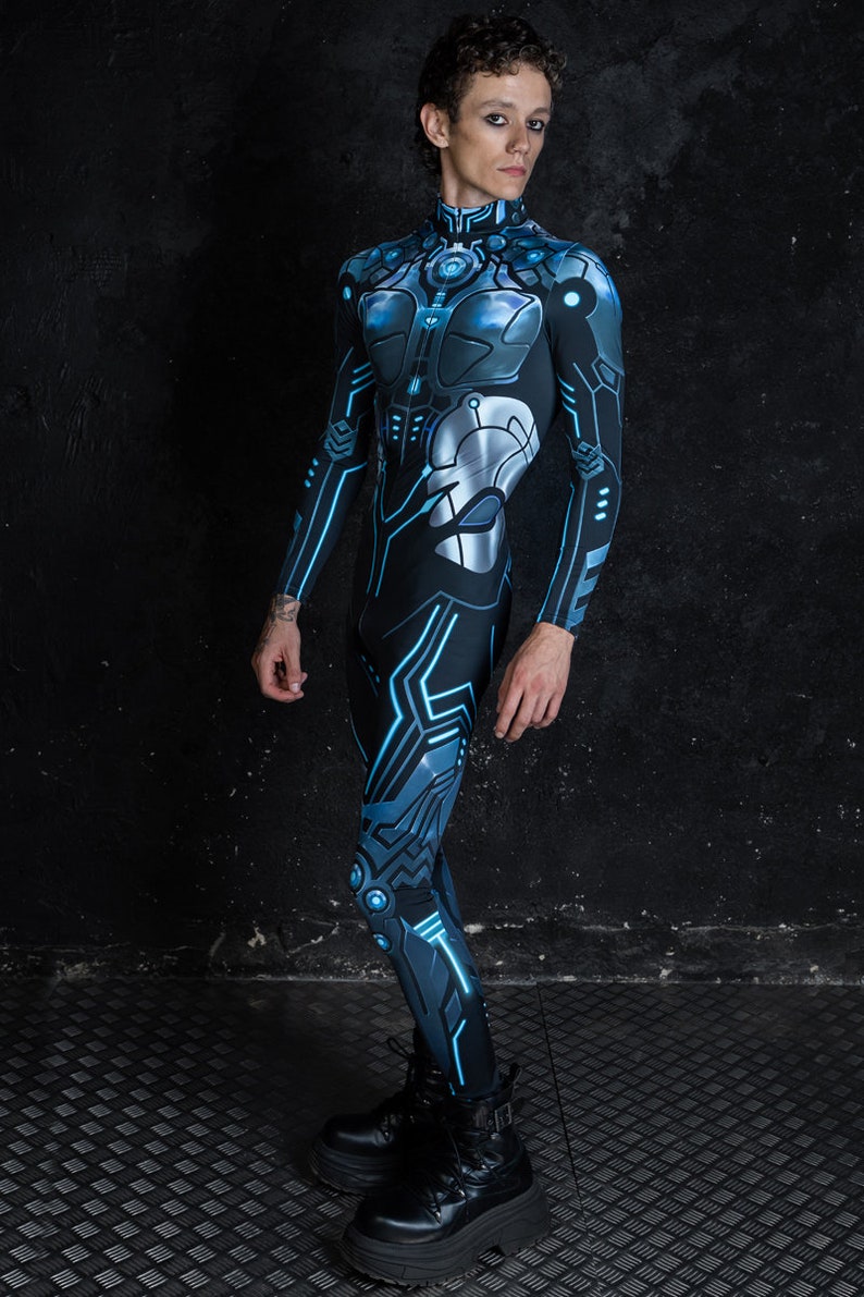 Cyborg Halloween Costume For Men Side View