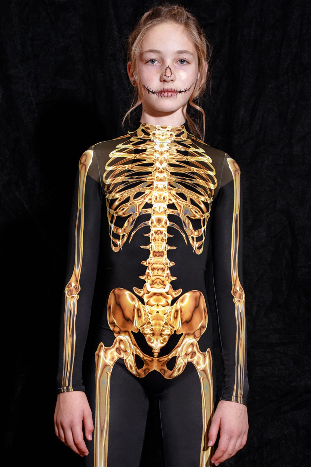 Skeleton Costume for Girls, Halloween Costume Kid, Toddler Girl
