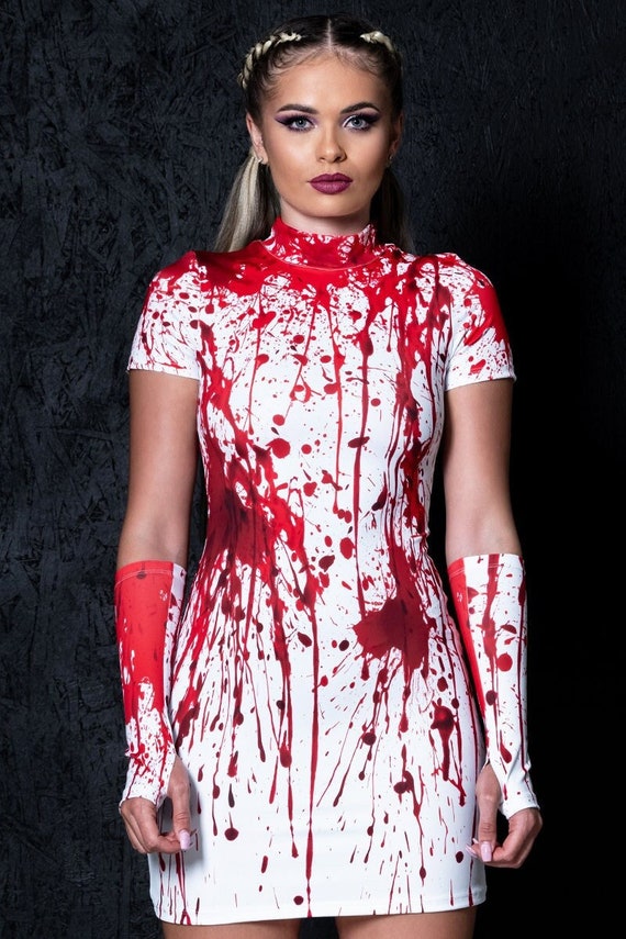 Bloody Nurse Costume, Bloody Dress, Bloody Nurse Dress, Scary Nurse Costume,  Carrie Costume, Halloween Costume, Slutty Nurse Costume - Etsy