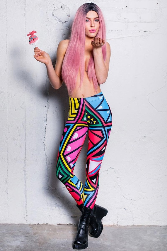 Leggings Kawaii Plus Size Leggings Etsy