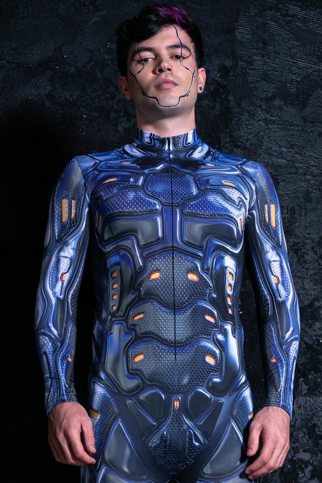 Mens Cyberpunk Costume Male Robot Costume Sci-fi Clothing - Etsy
