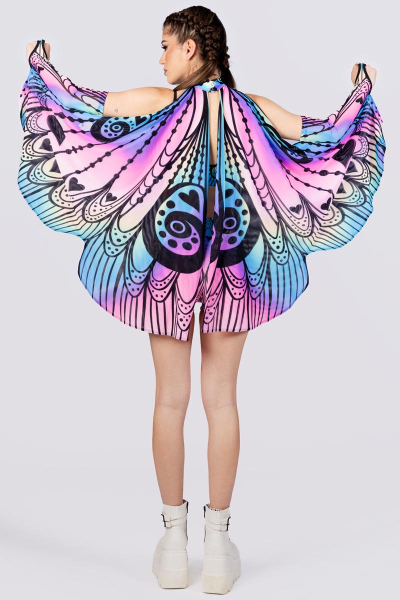 Butterfly Wings, UV Reflective Outfit, Rave Accessories, Moth Wings ...