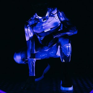 Robot Halloween Costume For Men Close View