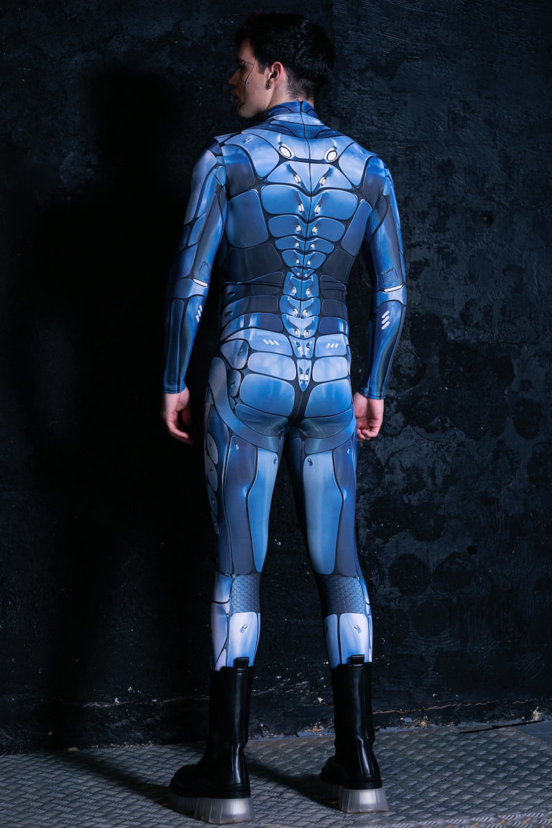 Robot Halloween Costume For Men Back View