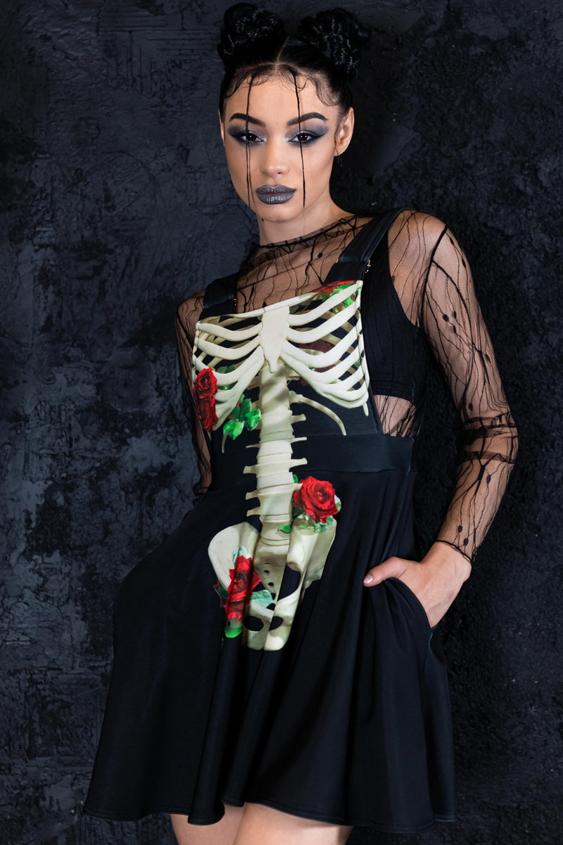 Missguided skeleton cheap jumpsuit