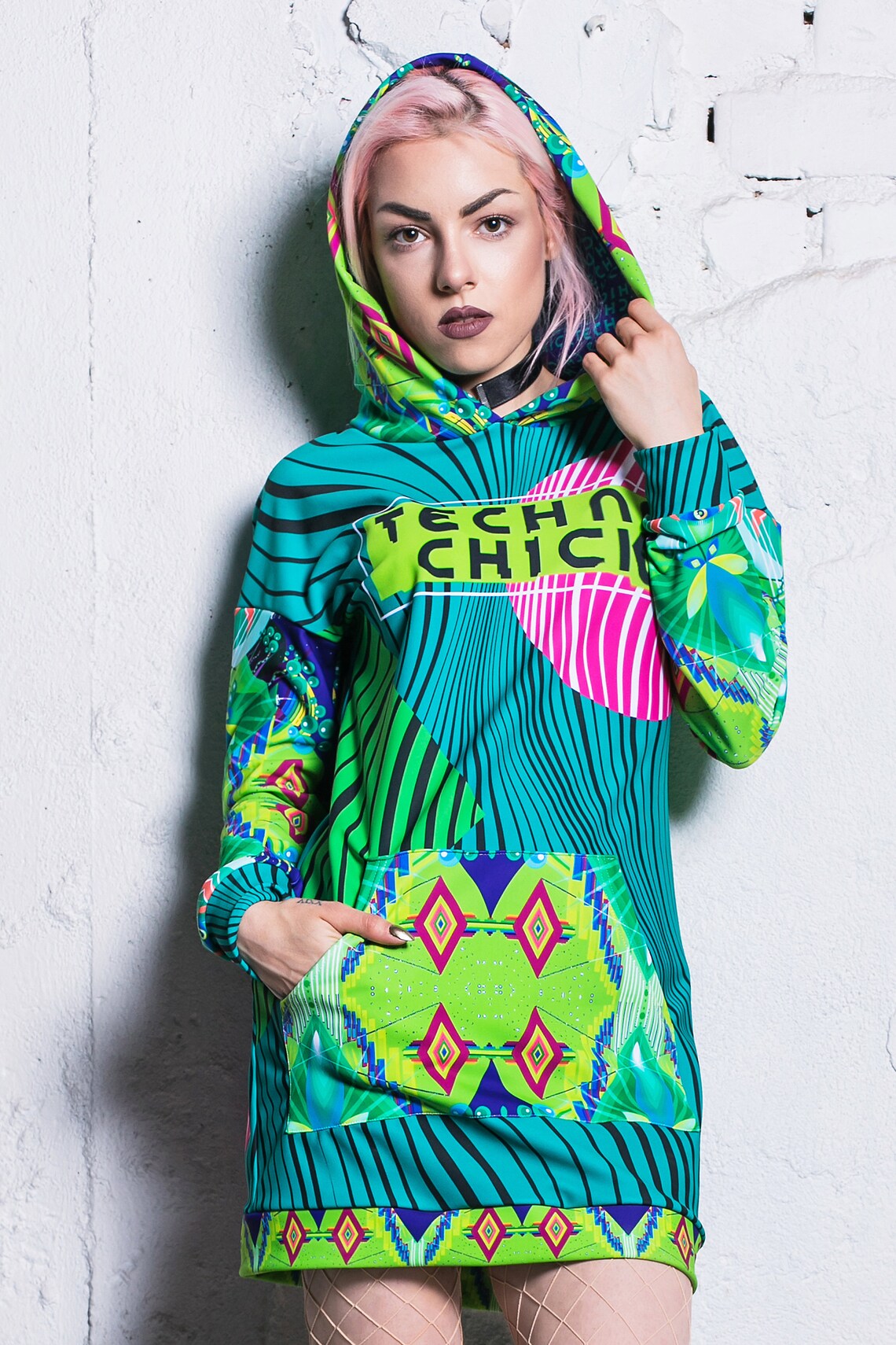 Psychedelic Print Pattern Women's Sweatshirt