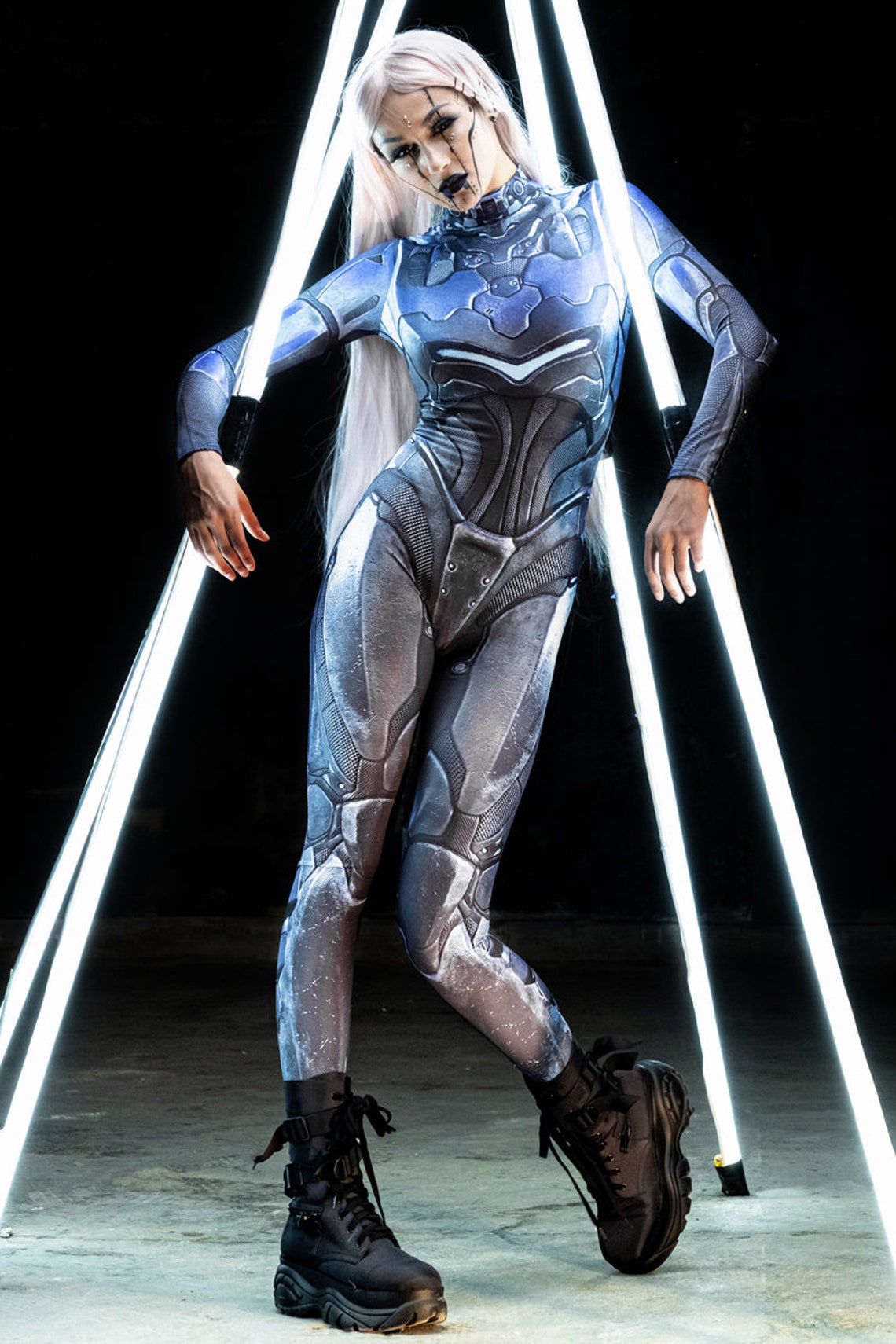 Cyborg Costume Sci Fi Costume Robot Halloween Costume for | Etsy