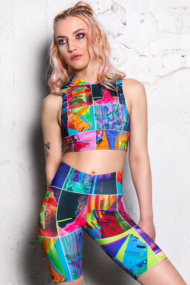 Biker Shorts Shorts Women Rave Shorts 