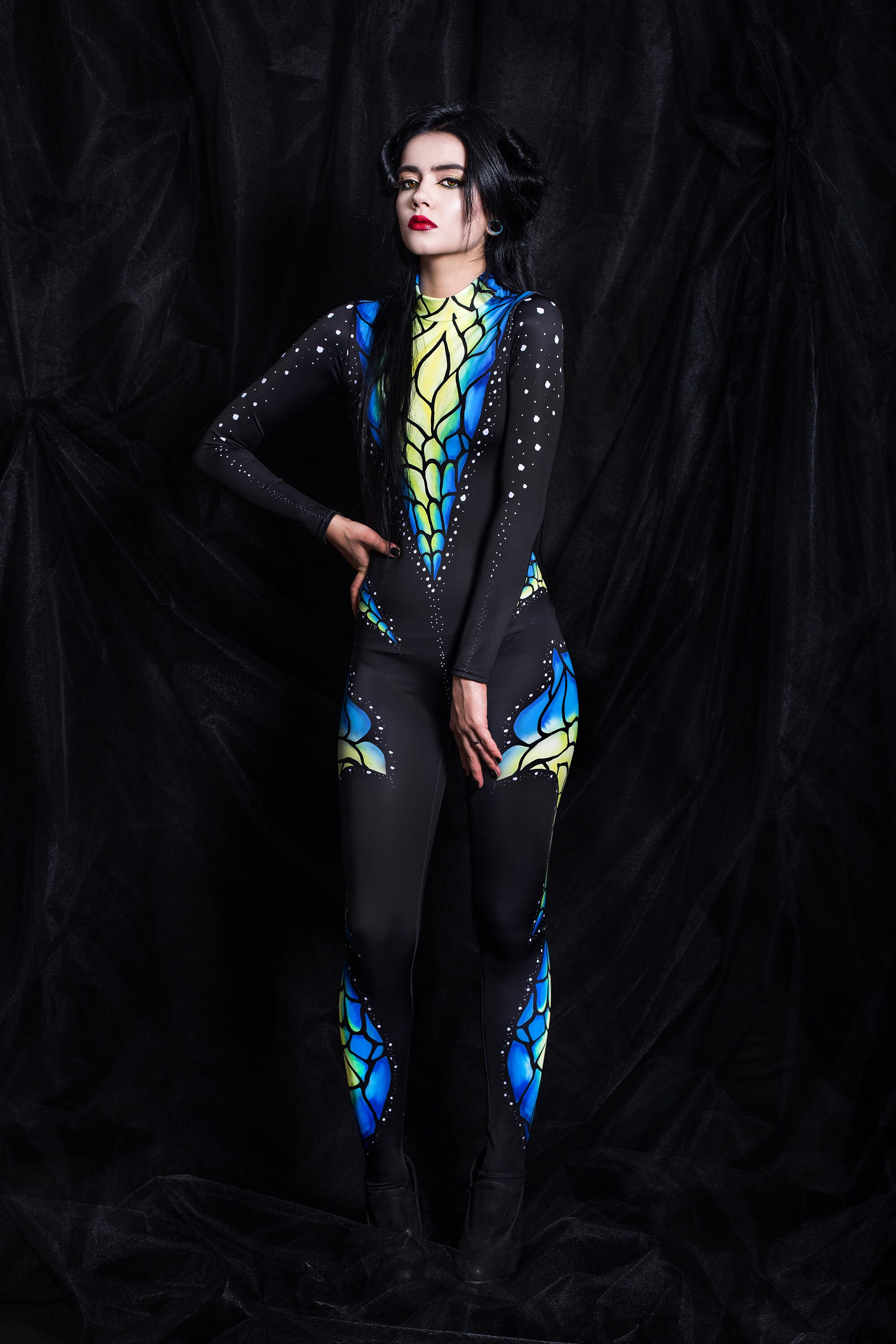 Festival Catsuit, Aerial Costume, Catsuit for Women, Rave Outfit