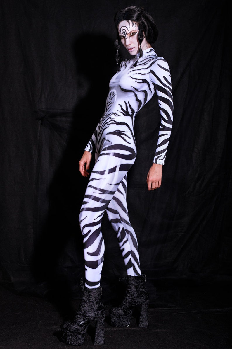 Zebra Costume Halloween Costume Womens plus size animal Etsy
