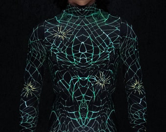 Spinnenwebkostuum, Halloween-kostuums heren, kostuums voor koppels, volwassen spinkostuums, bijpassend Halloween-kostuum, duokostuums