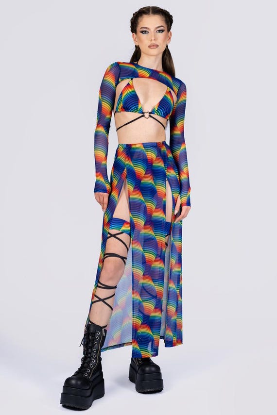 Rave Outfit, Pride Clothing, Party Outfits, Festival Matching Set