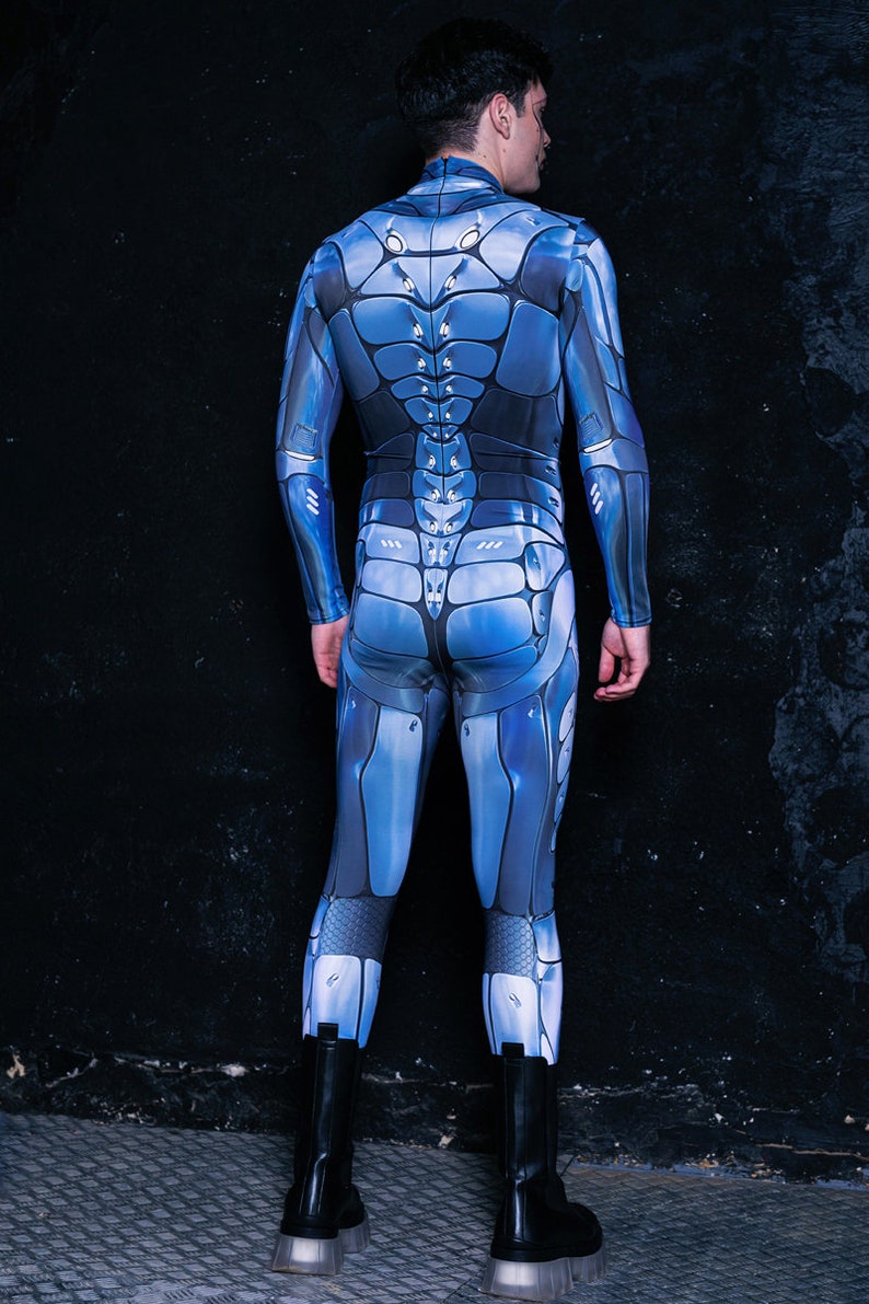Robot Halloween Costume For Men Back View
