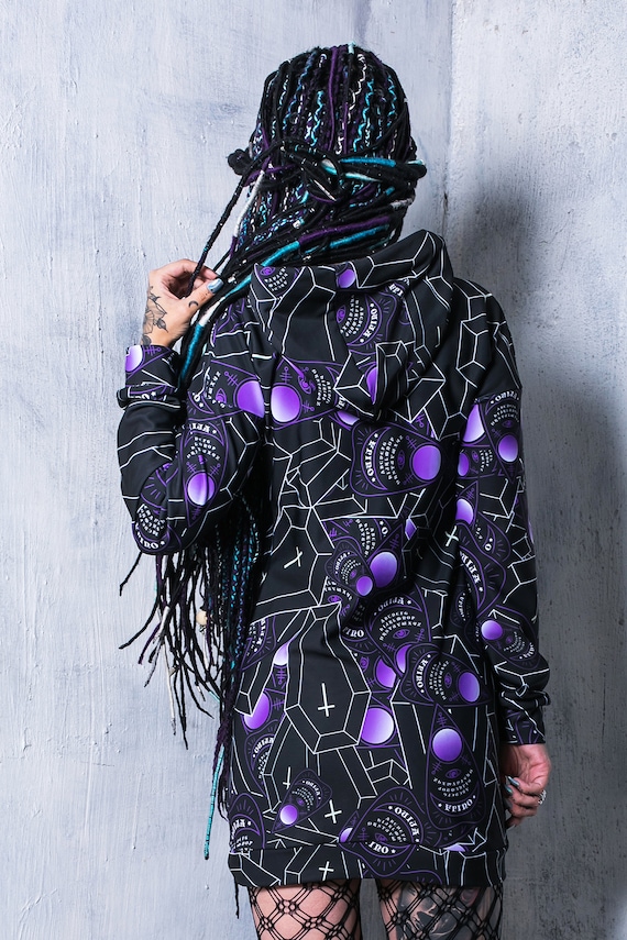 Pastel Goth Hoodie Black Hoodie for Women Black Hoodie Dress