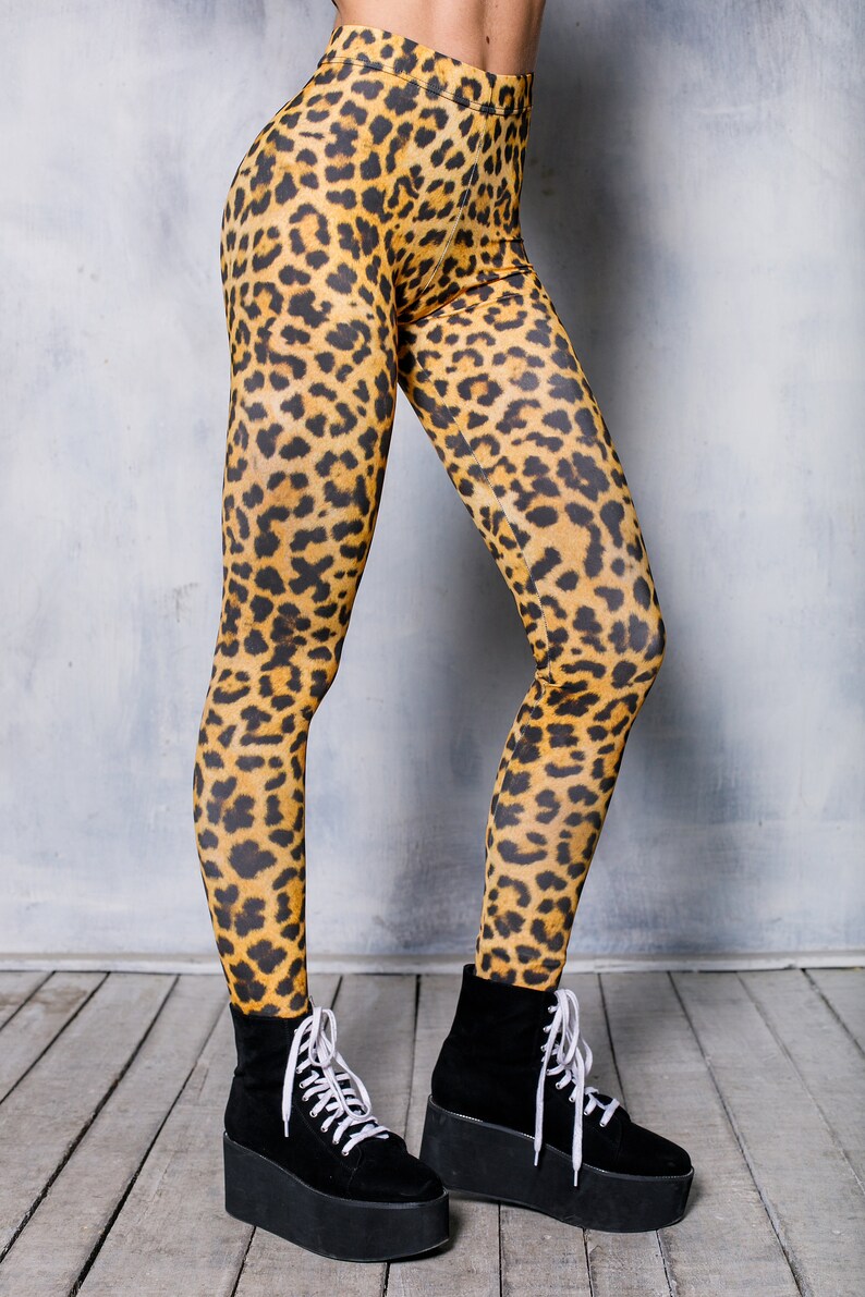 Leopard Leggings Set For Women Side View