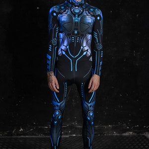 Cyborg Halloween Costume For Men Front View