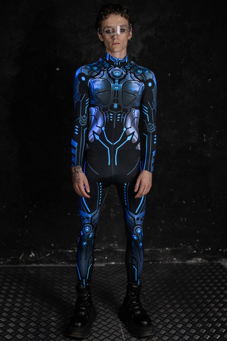 Cyborg Halloween Costume For Men Front View