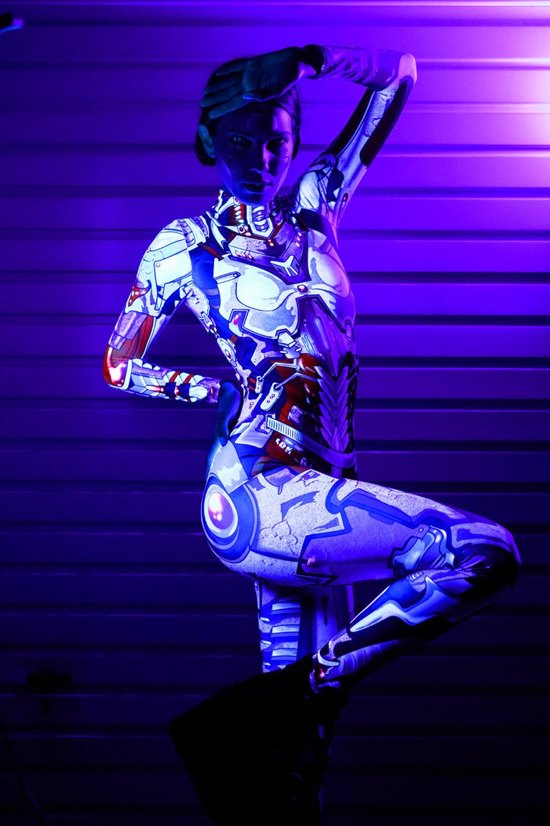 Robot Costume Sexy Halloween Costume Cyborg Costume Adult