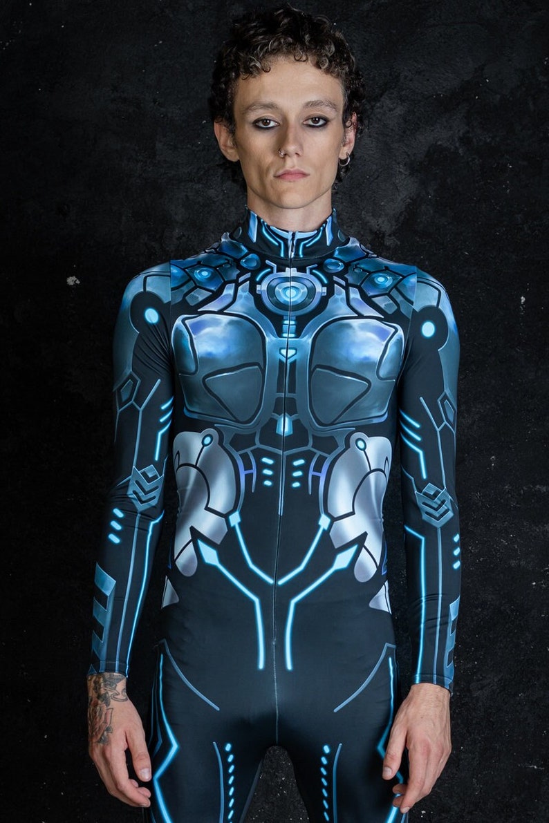 Cyborg Halloween Costume For Men Close View
