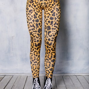Leopard Leggings Set For Women Close View