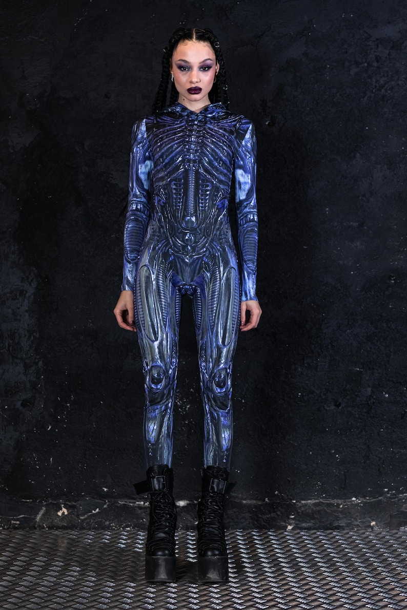 Alien Costume Xenomorph Costume Women Halloween Alien - Etsy