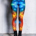 Fractal Festival Leggings, psychedelic leggings, rave leggings for women, festival clothing, leggings yoga, printed psy leggings, rave wear 