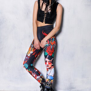 Tattoo Leggings Side View