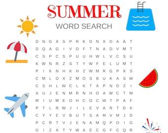 Summer Word Searches **DIGITAL**
