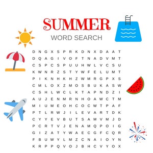 Summer Word Searches **DIGITAL**